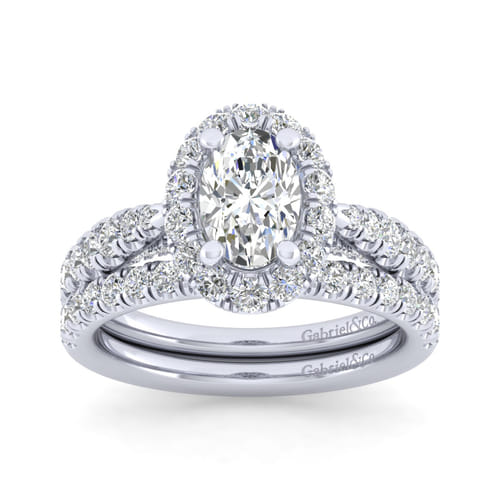 14K White Gold Matching Wedding Band