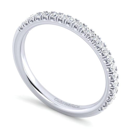 14K White Gold Matching Wedding Band