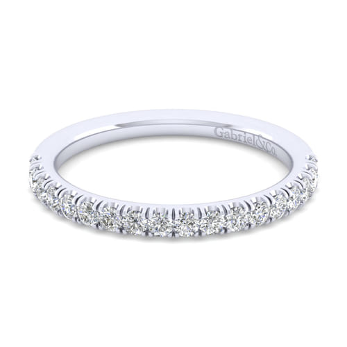 14K White Gold Matching Wedding Band