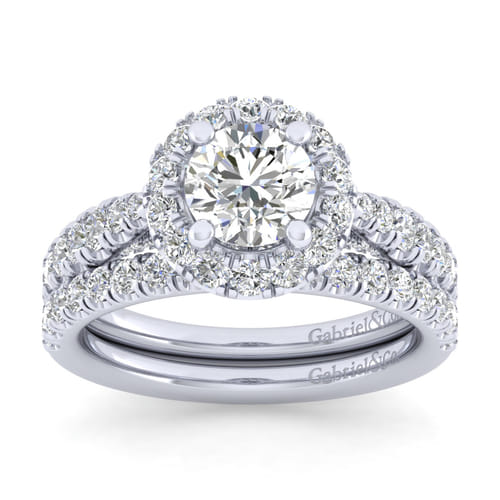 14K White Gold Matching Wedding Band