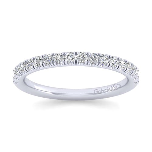 14K White Gold Matching Wedding Band
