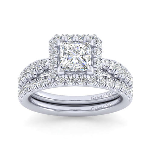 14K White Gold Matching Wedding Band