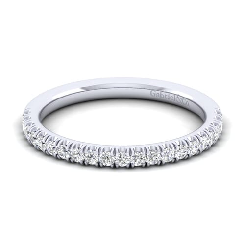 14K White Gold Matching Wedding Band