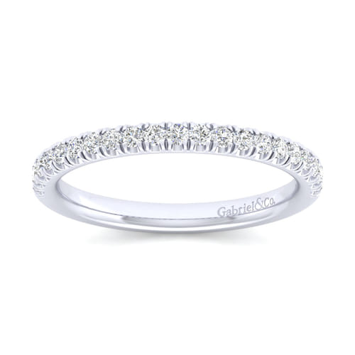 14K White Gold Matching Wedding Band