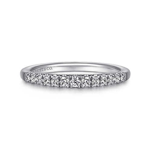14K White Gold Matching Wedding Band