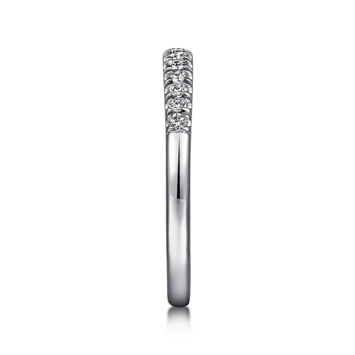 14K White Gold Matching Wedding Band