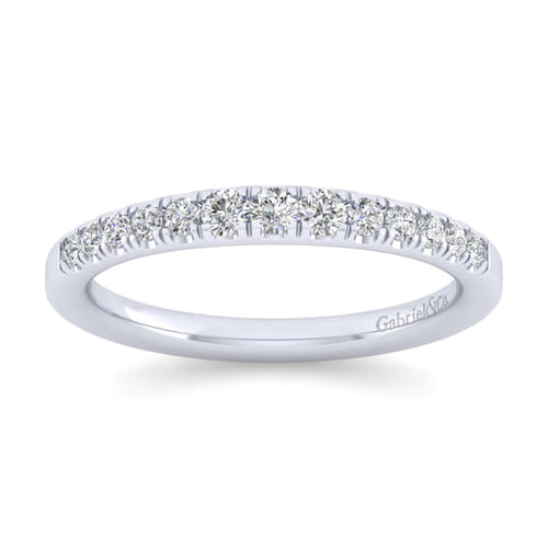 14K White Gold Matching Wedding Band