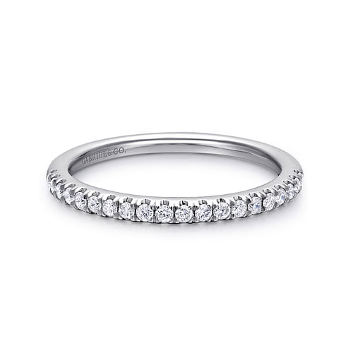 14K White Gold Matching Wedding Band