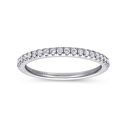 14K White Gold Matching Wedding Band