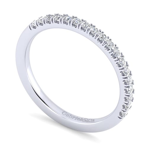 14K White Gold Matching Wedding Band
