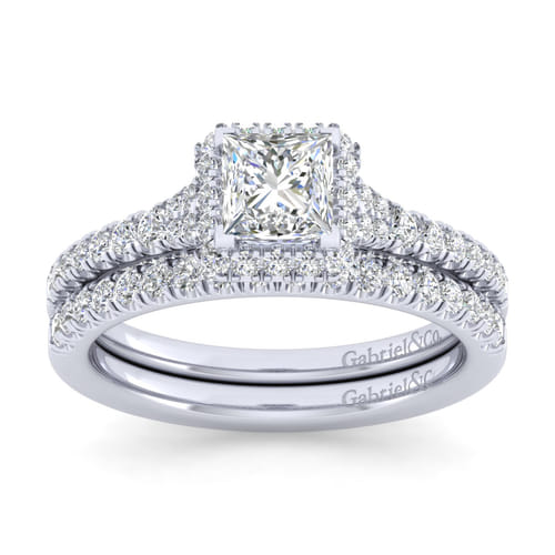 14K White Gold Matching Wedding Band