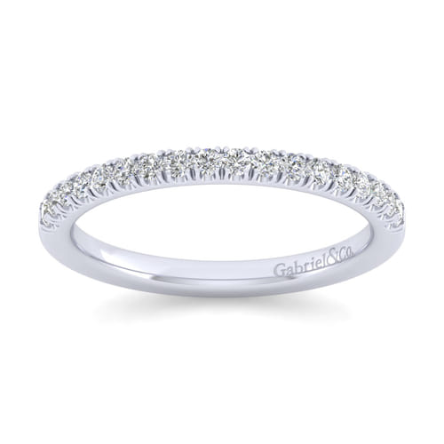 14K White Gold Matching Wedding Band