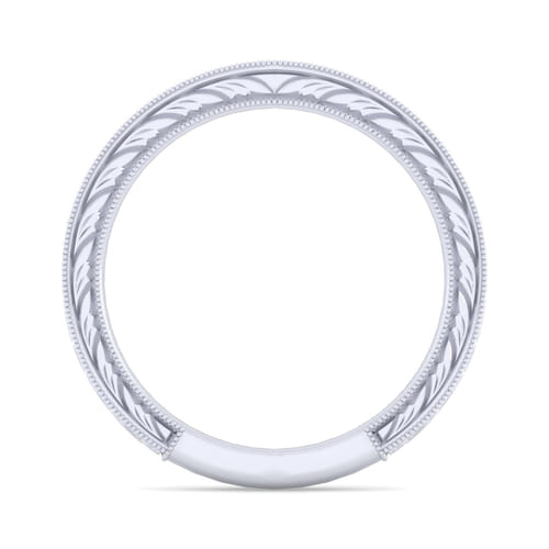 14K White Gold Matching Wedding Band