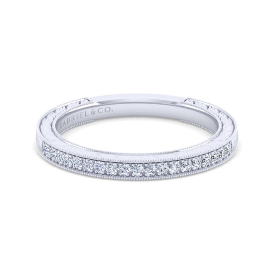 Gabriel - 14K White Gold Matching Wedding Band