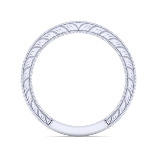14K White Gold Matching Wedding Band