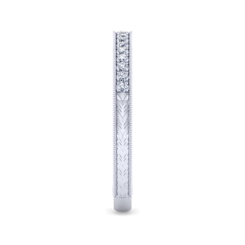 14K White Gold Matching Wedding Band