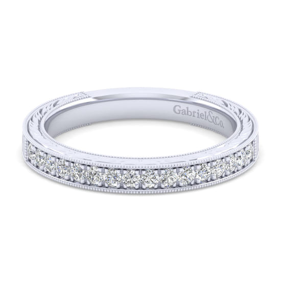 Gabriel - 14K White Gold Matching Wedding Band