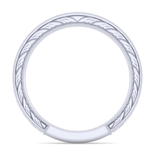 14K White Gold Matching Wedding Band