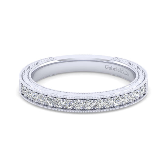 Gabriel - 14K White Gold Matching Wedding Band