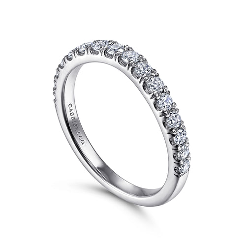 14K White Gold Matching Wedding Band