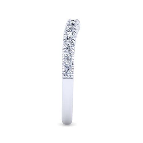 14K White Gold Matching Wedding Band