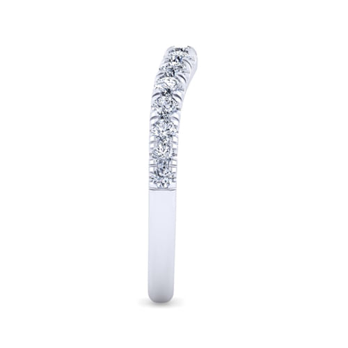 14K White Gold Matching Wedding Band