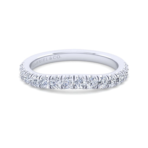 14K White Gold Matching Wedding Band