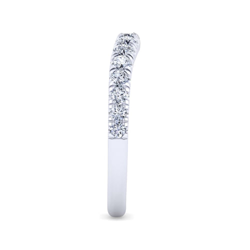 14K White Gold Matching Wedding Band