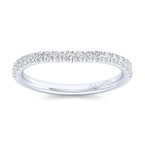 14K White Gold Matching Wedding Band