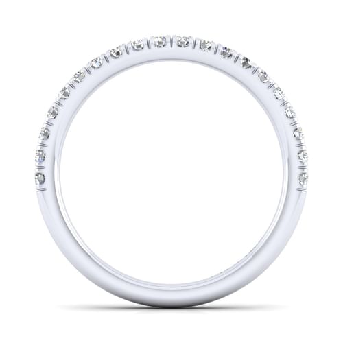 14K White Gold Matching Wedding Band