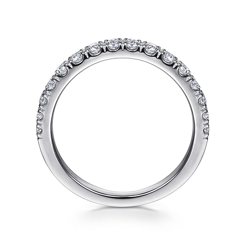 14K White Gold Matching Wedding Band