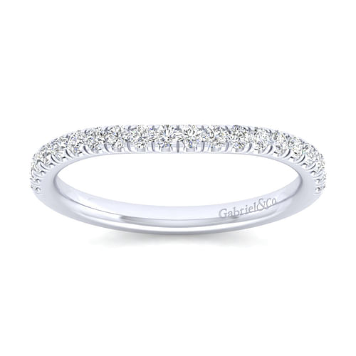 14K White Gold Matching Wedding Band