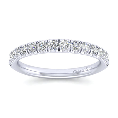 14K White Gold Matching Wedding Band