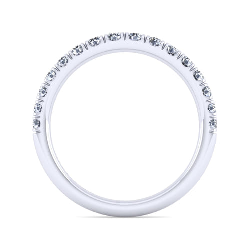 14K White Gold Matching Wedding Band