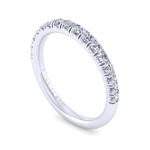 14K White Gold Matching Wedding Band