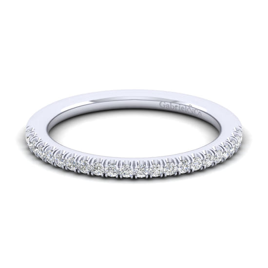 Gabriel - 14K White Gold Matching Wedding Band Gabriel - 14K White Gold Matching Wedding Band