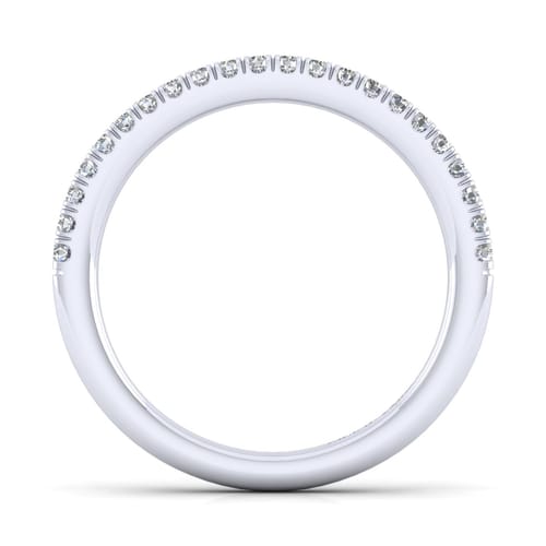 14K White Gold Matching Wedding Band