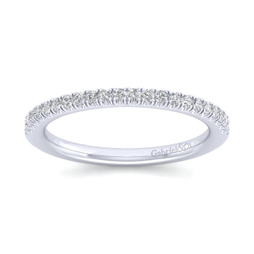 14K White Gold Matching Wedding Band