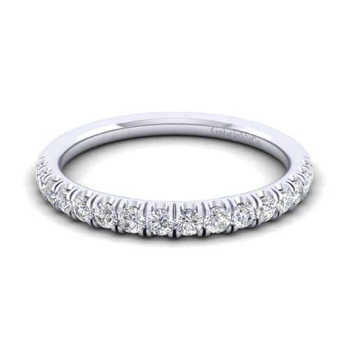 14K White Gold Matching Wedding Band