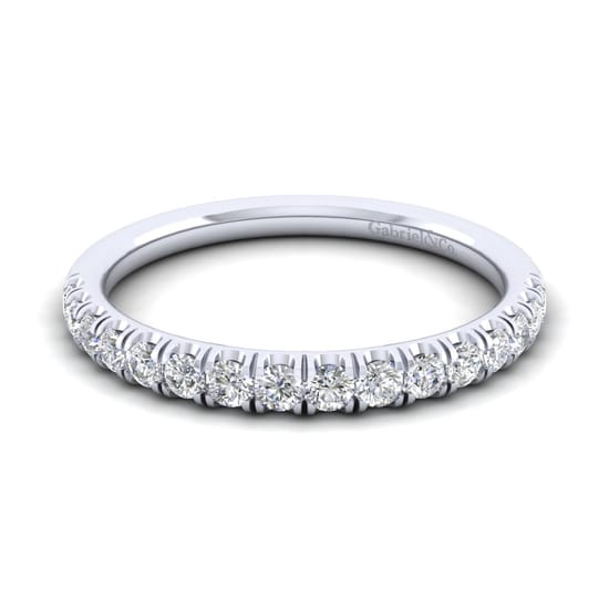 Gabriel - 14K White Gold Matching Wedding Band Gabriel - 14K White Gold Matching Wedding Band
