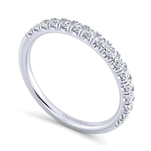 14K White Gold Matching Wedding Band