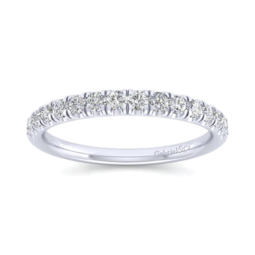 14K White Gold Matching Wedding Band