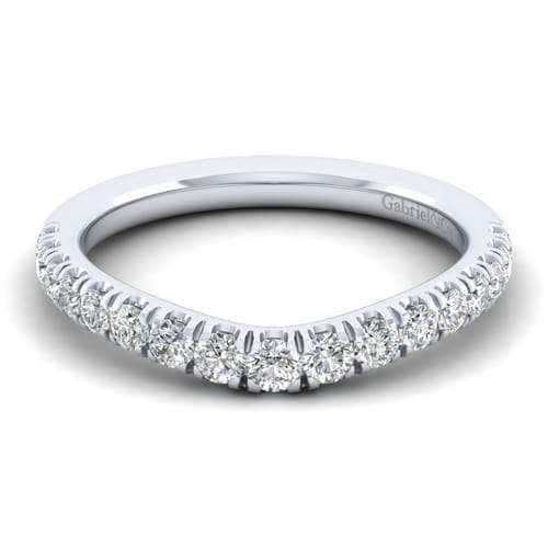 14K White Gold Matching Wedding Band