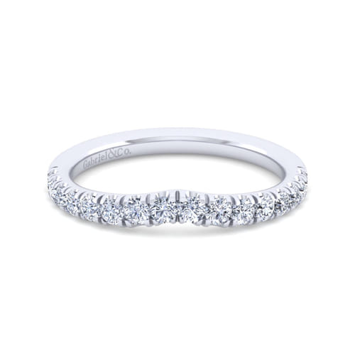 14K White Gold Matching Wedding Band