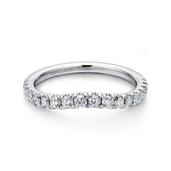 Gabriel - 14K White Gold Matching Wedding Band Gabriel - 14K White Gold Matching Wedding Band