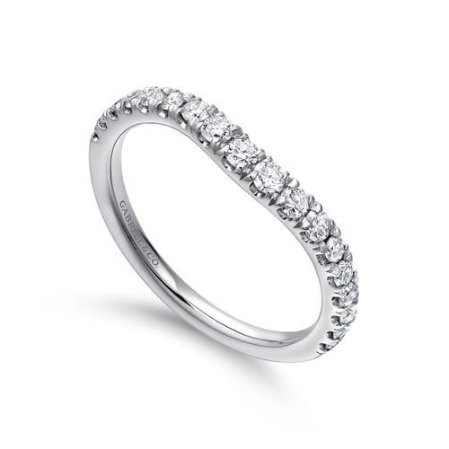 14K White Gold Matching Wedding Band