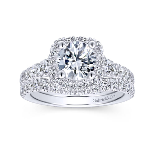 14K White Gold Matching Wedding Band