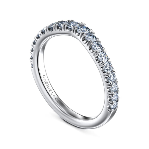 14K White Gold Matching Wedding Band