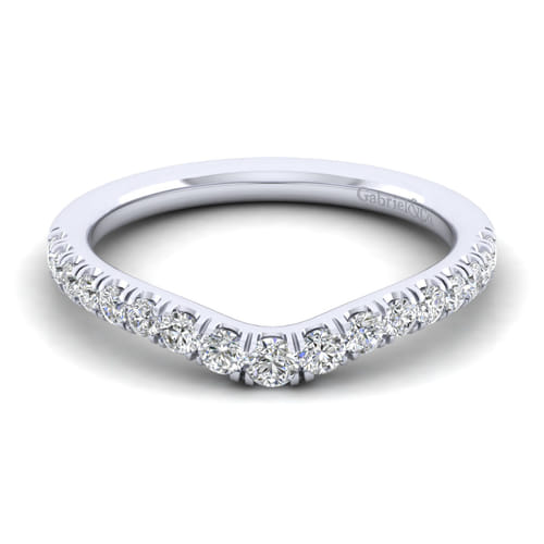 14K White Gold Matching Wedding Band