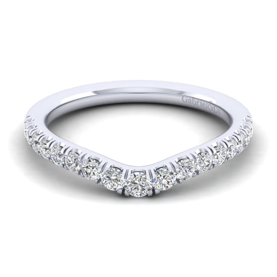 Gabriel - 14K White Gold Matching Wedding Band Gabriel - 14K White Gold Matching Wedding Band